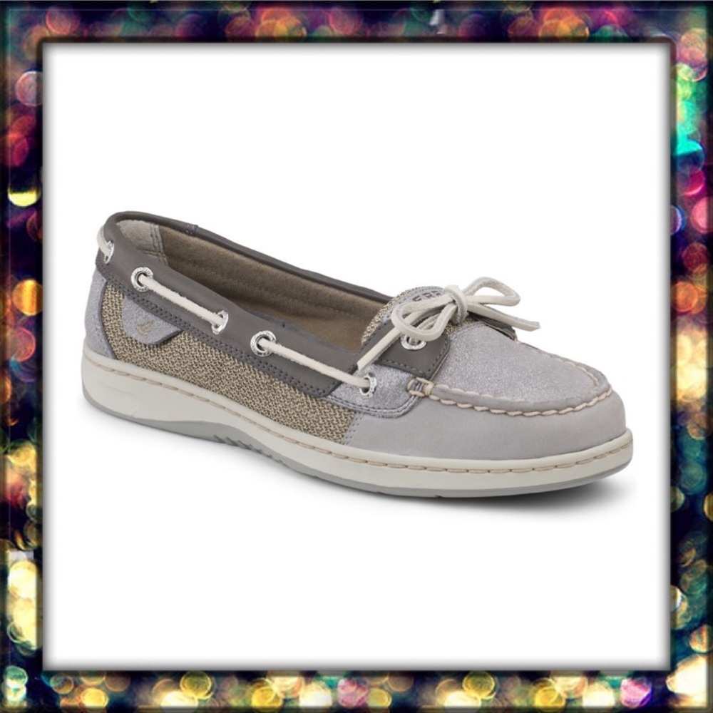 [Sperry] Angelfish Sparkle Suede 2-Eye Boat Shoe